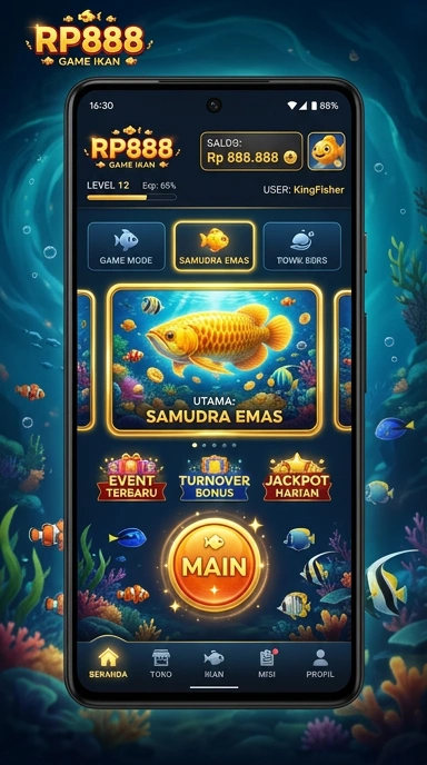 Cuplikan layar menu unduhan rp888 untuk perangkat Android